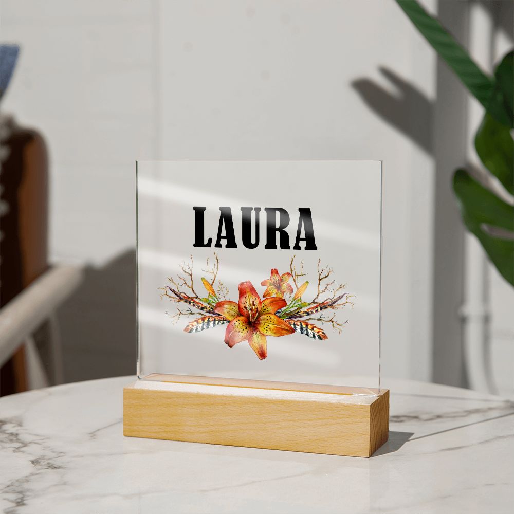 Laura v3 - Square Acrylic Plaque