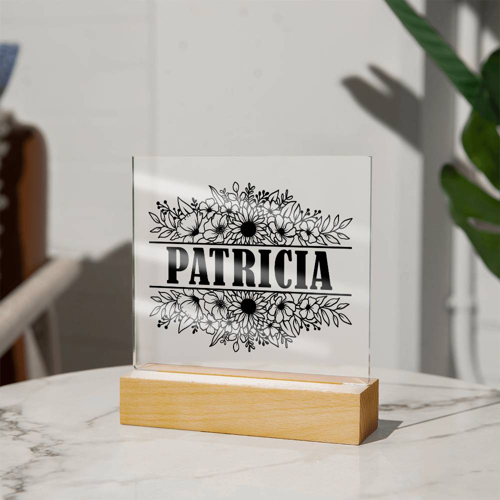 Patricia v2 - Square Acrylic Plaque
