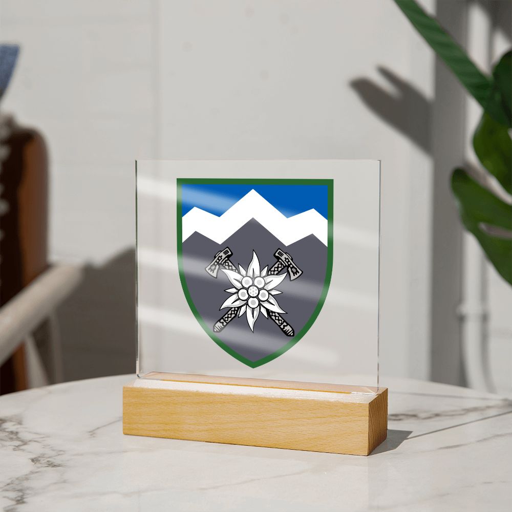 10th Mountain Assault Brigade (Ukraine) - Square Acrylic Plaque