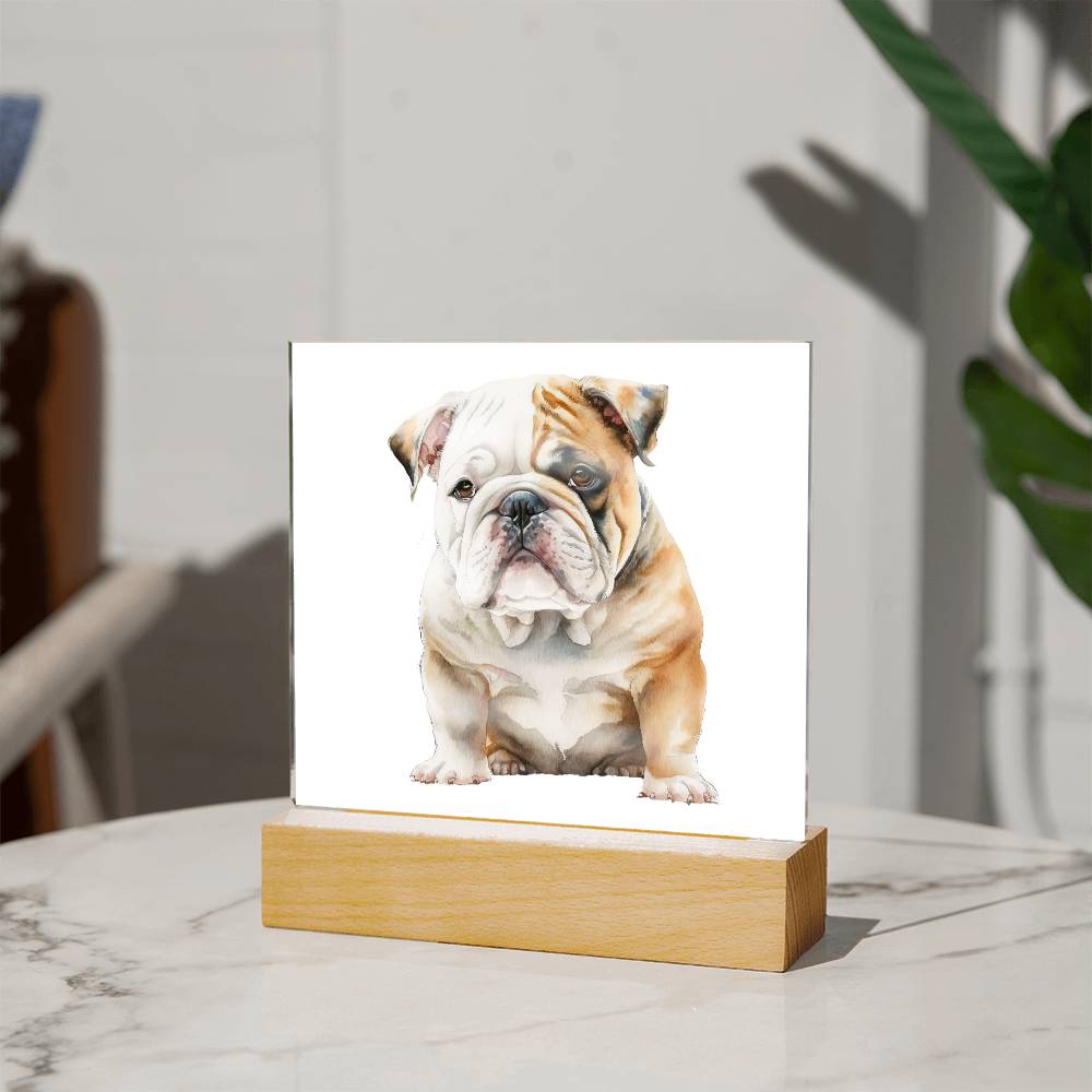 Dog Lover Collection (Watercolor) 09 - Square Acrylic Plaque