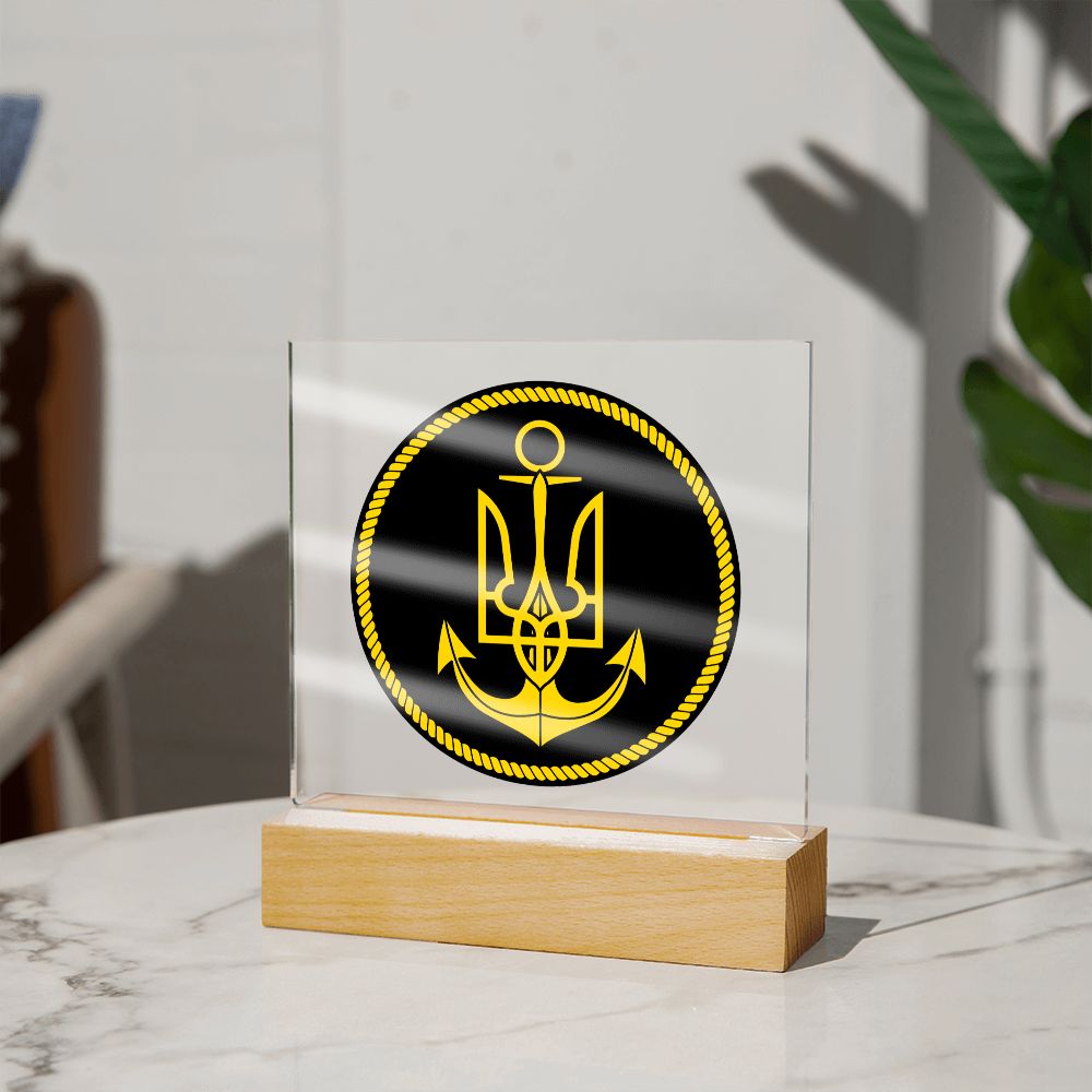 Navy (Ukraine) - Square Acrylic Plaque