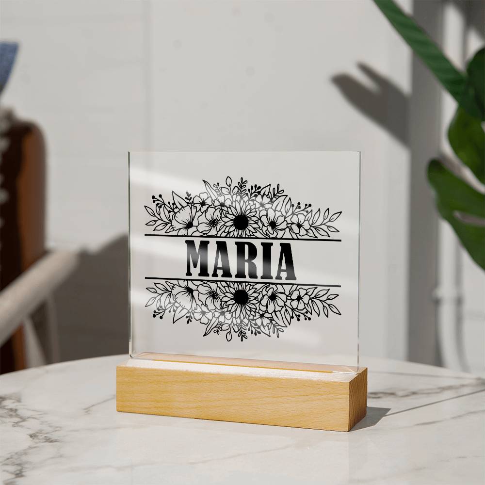 Maria v2 - Square Acrylic Plaque