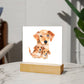 Dog Mom (Watercolor) 02 - Square Acrylic Plaque