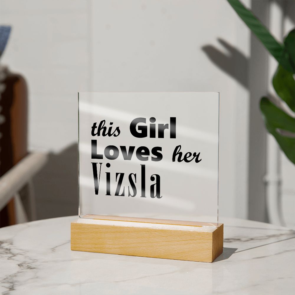 Vizsla - Square Acrylic Plaque