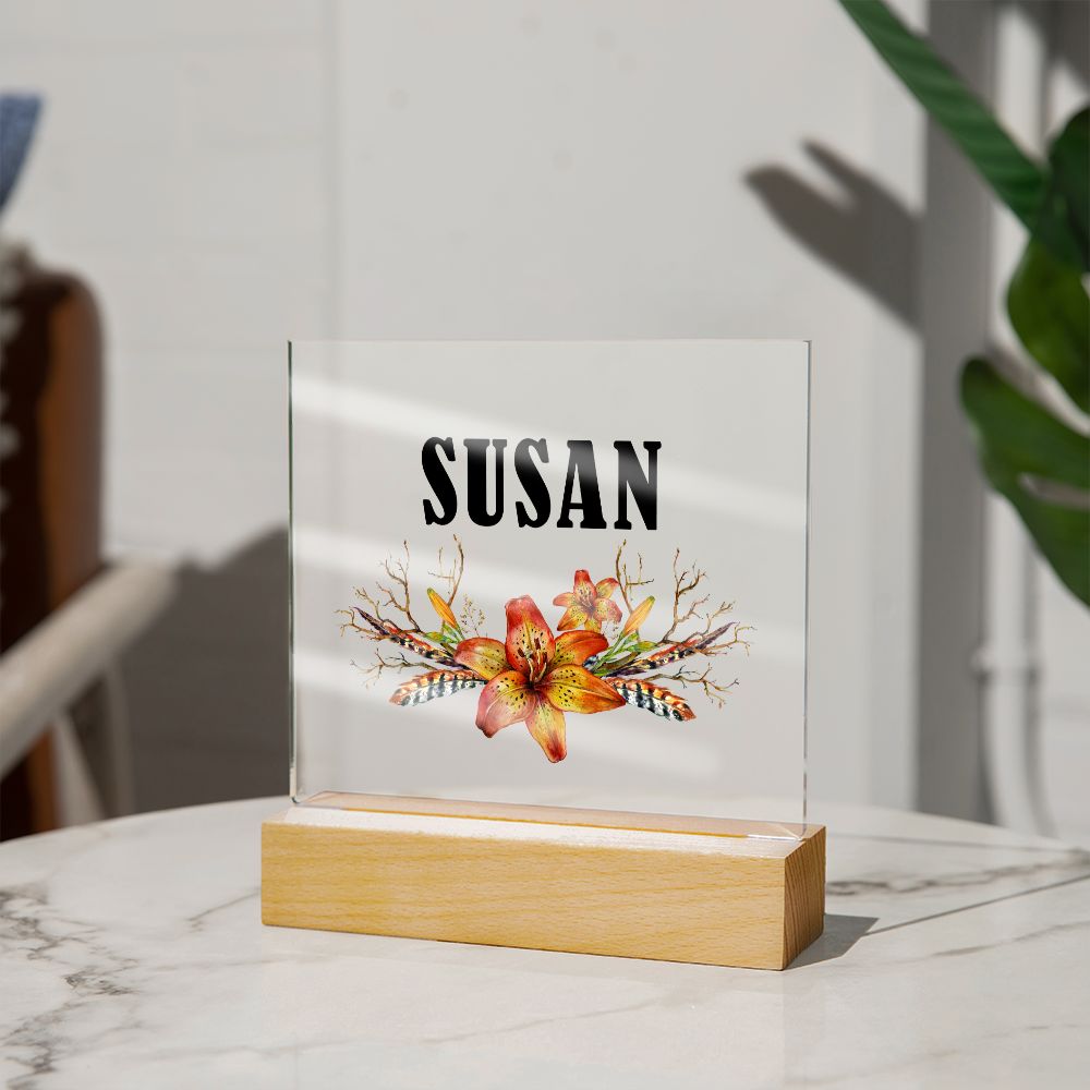 Susan v3 - Square Acrylic Plaque