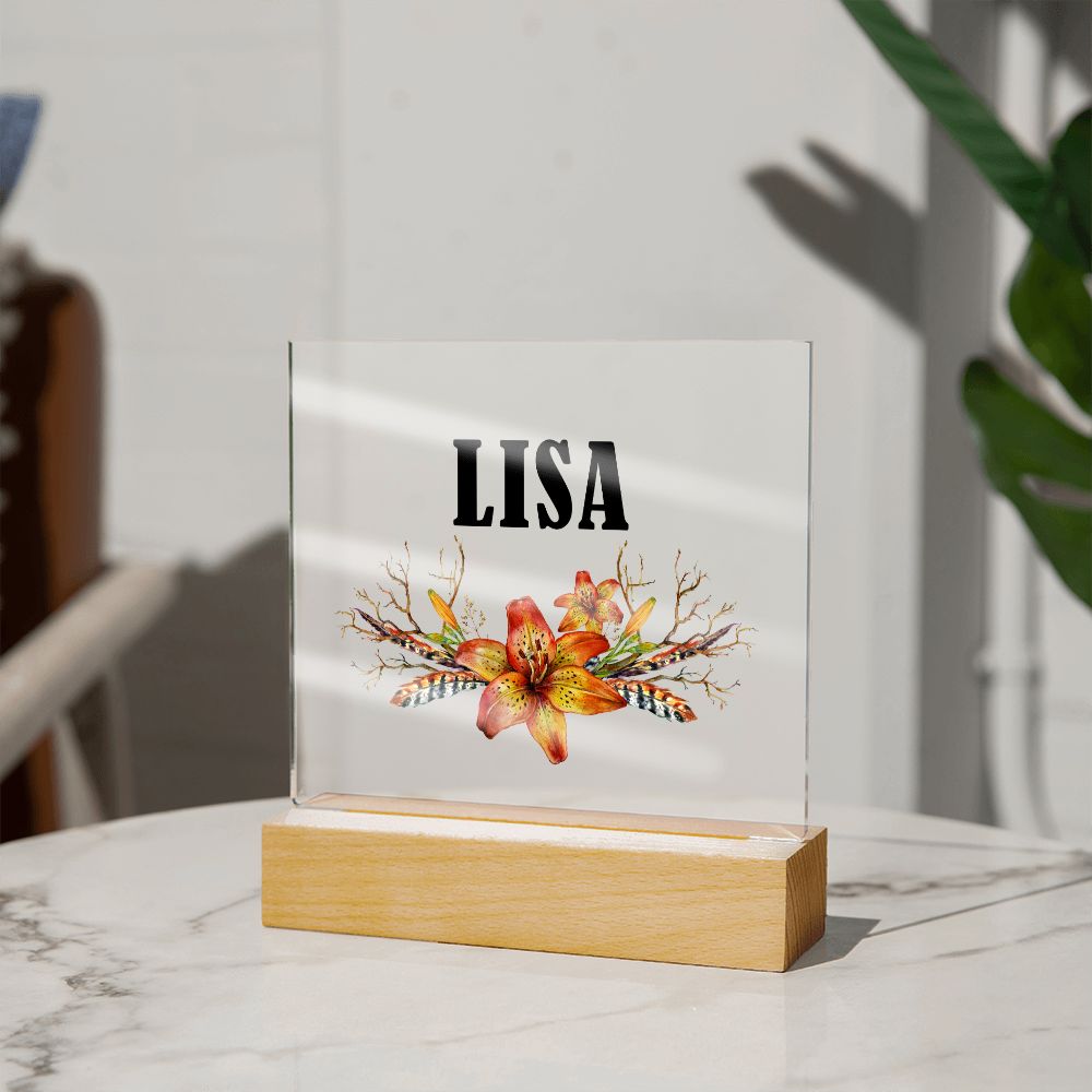 Lisa v3 - Square Acrylic Plaque