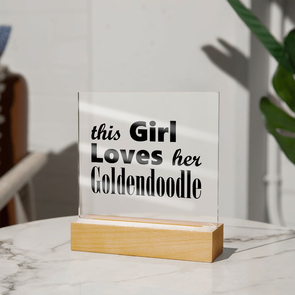 Goldendoodle - Square Acrylic Plaque