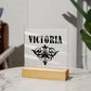 Victoria v01 - Square Acrylic Plaque