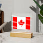 Canadian Flag - Square Acrylic Plaque