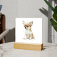 Dog Lover Collection (Watercolor) 05 - Square Acrylic Plaque