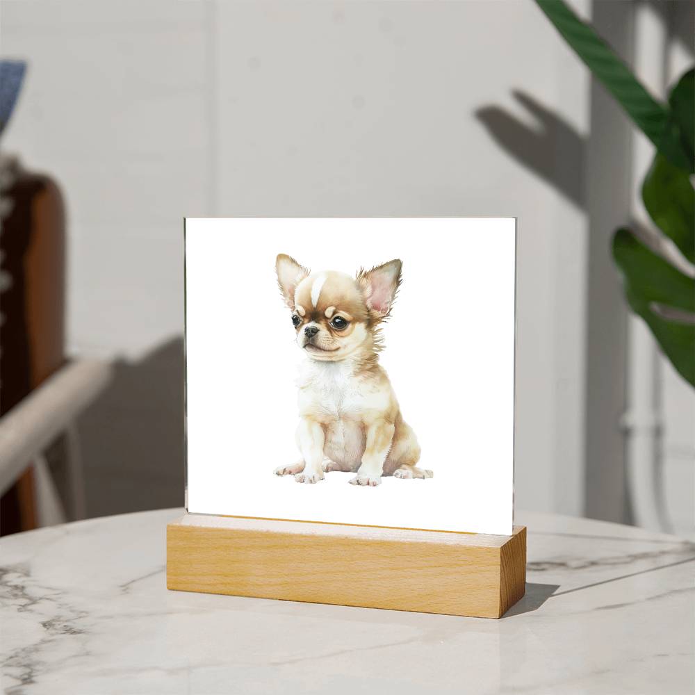 Dog Lover Collection (Watercolor) 05 - Square Acrylic Plaque