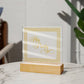 His Party (Gold) - Square Acrylic Plaque
