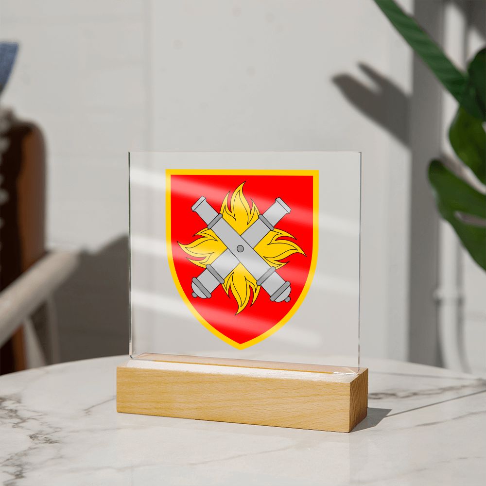 27th Rocket Artillery Brigade (Ukraine) - Square Acrylic Plaque