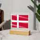 Danish Flag - Square Acrylic Plaque