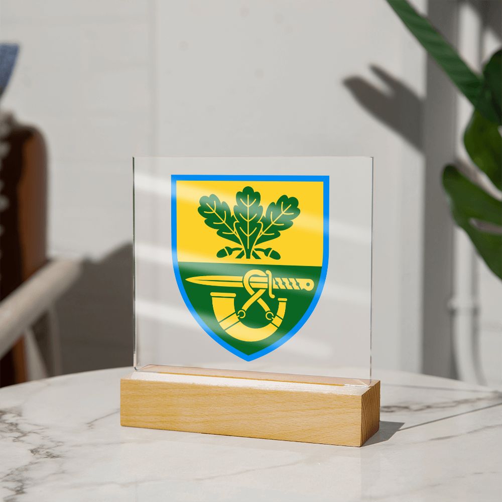 61st Jager Infantry Brigade (Ukraine) - Square Acrylic Plaque