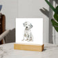 Dog Lover Collection (Watercolor) 08 - Square Acrylic Plaque