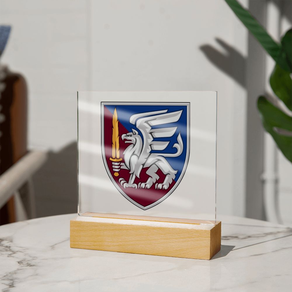 81st Airmobile Brigade (Ukraine) - Square Acrylic Plaque