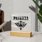 Patricia v01 - Square Acrylic Plaque