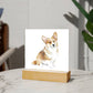 Dog Lover Collection (Watercolor) 01 - Square Acrylic Plaque