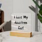Love My American Curl - Square Acrylic Plaque