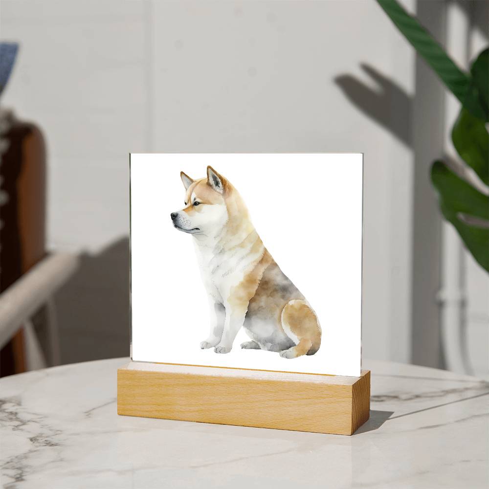 Dog Lover Collection (Watercolor) 02 - Square Acrylic Plaque