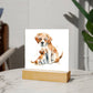 Dog Mom (Watercolor) 03 - Square Acrylic Plaque