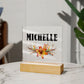 Michelle v3 - Square Acrylic Plaque