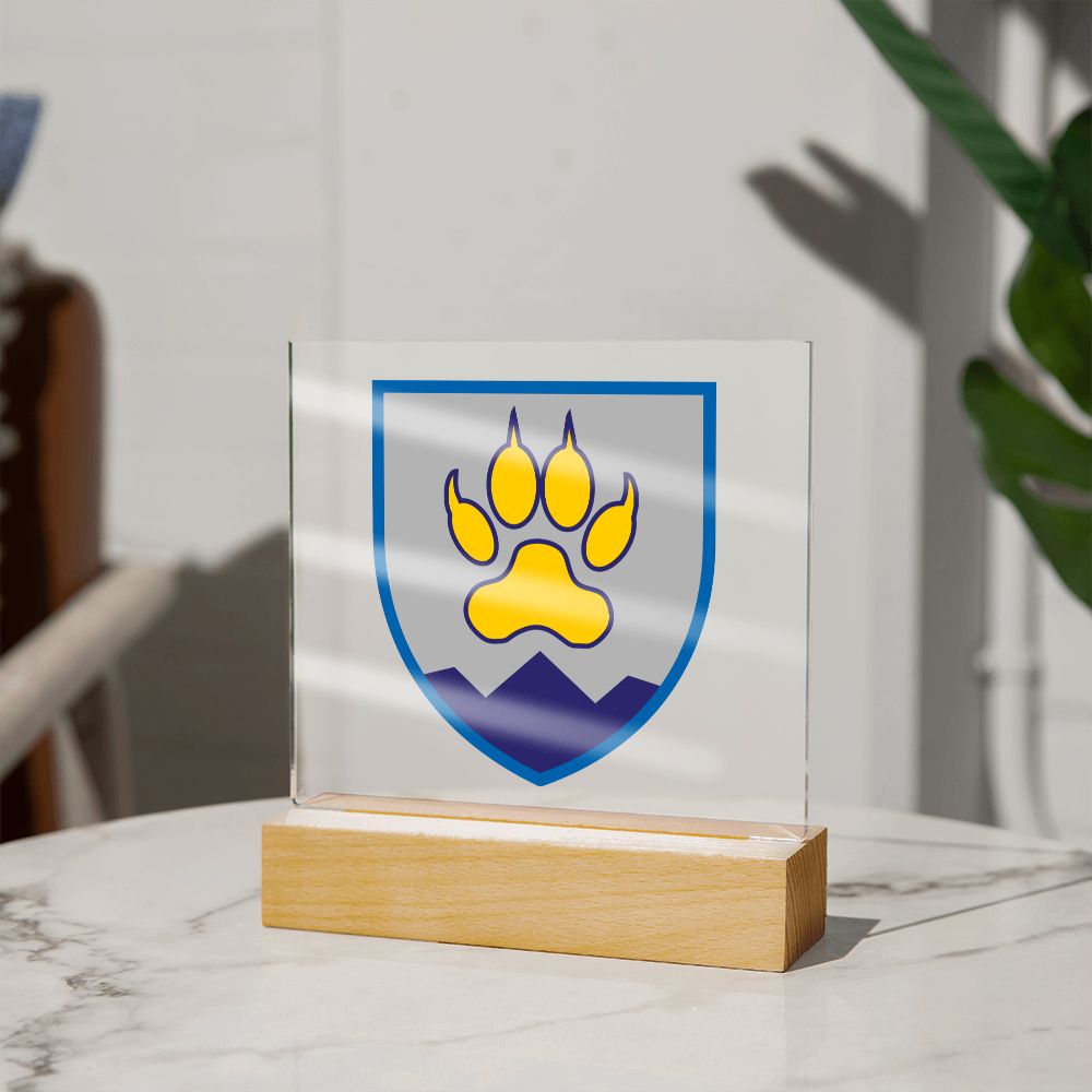 15th Mountain Assault Battalion (Ukraine) - Square Acrylic Plaque