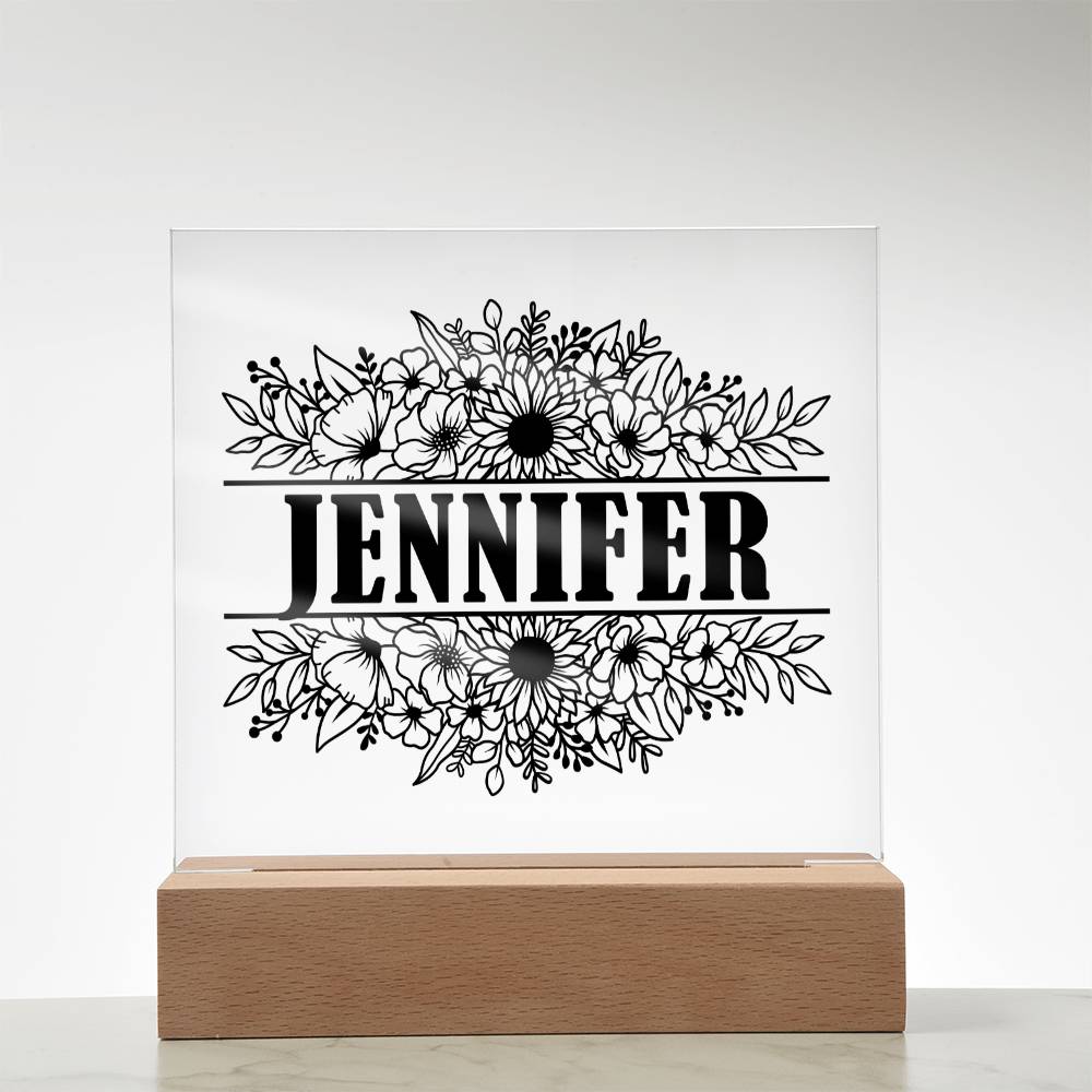 Jennifer v2 - Square Acrylic Plaque