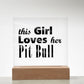 Pit Bull - Square Acrylic Plaque