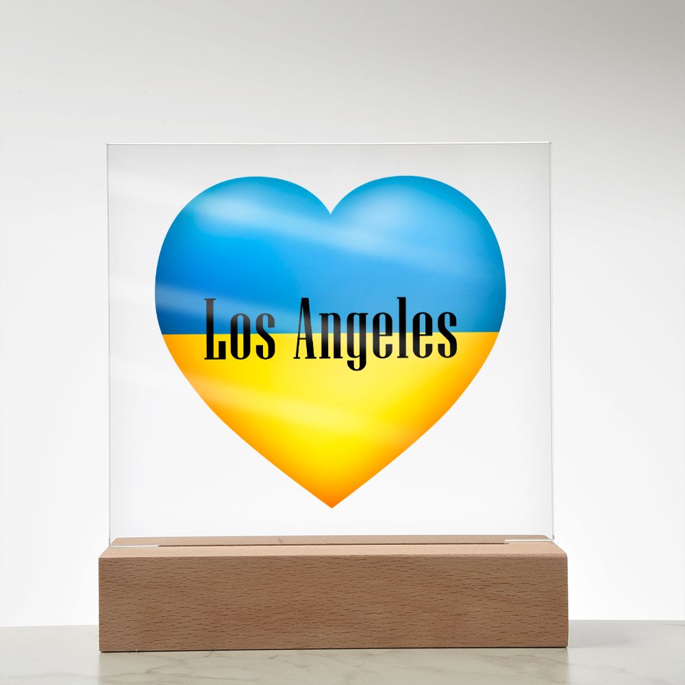 Ukrainian In Los Angeles - Square Acrylic Plaque