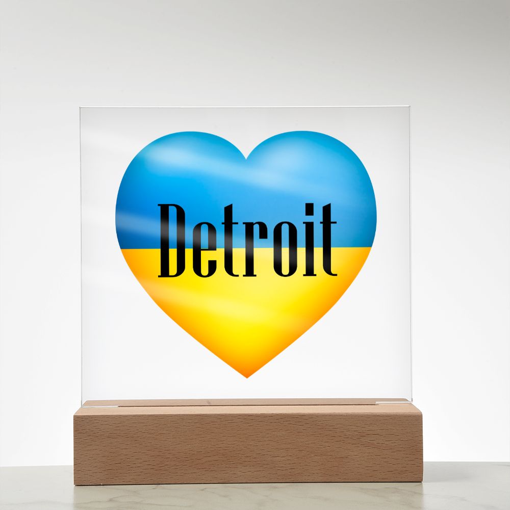 Ukrainian In Detroit - Square Acrylic Plaque
