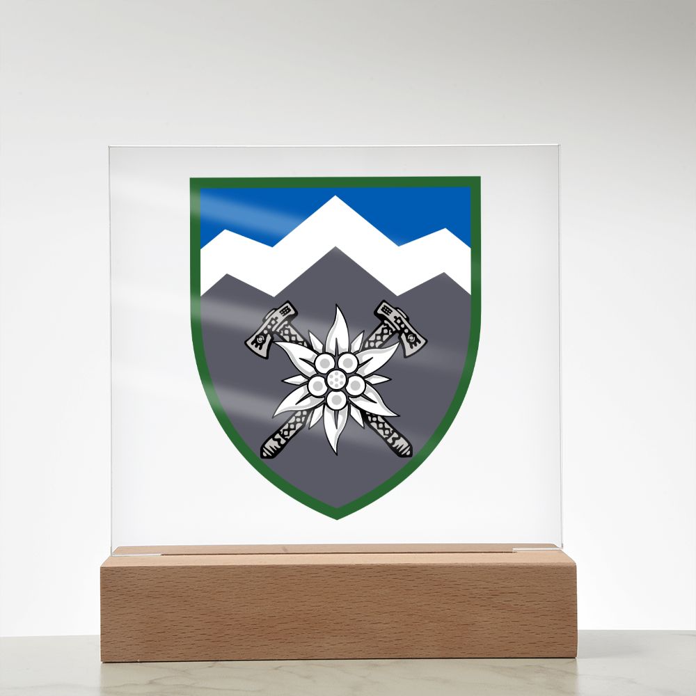 10th Mountain Assault Brigade (Ukraine) - Square Acrylic Plaque