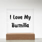 Love My Burmilla - Square Acrylic Plaque