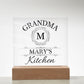 Grandma Mary's Kitchen - Square Acrylic Plaque