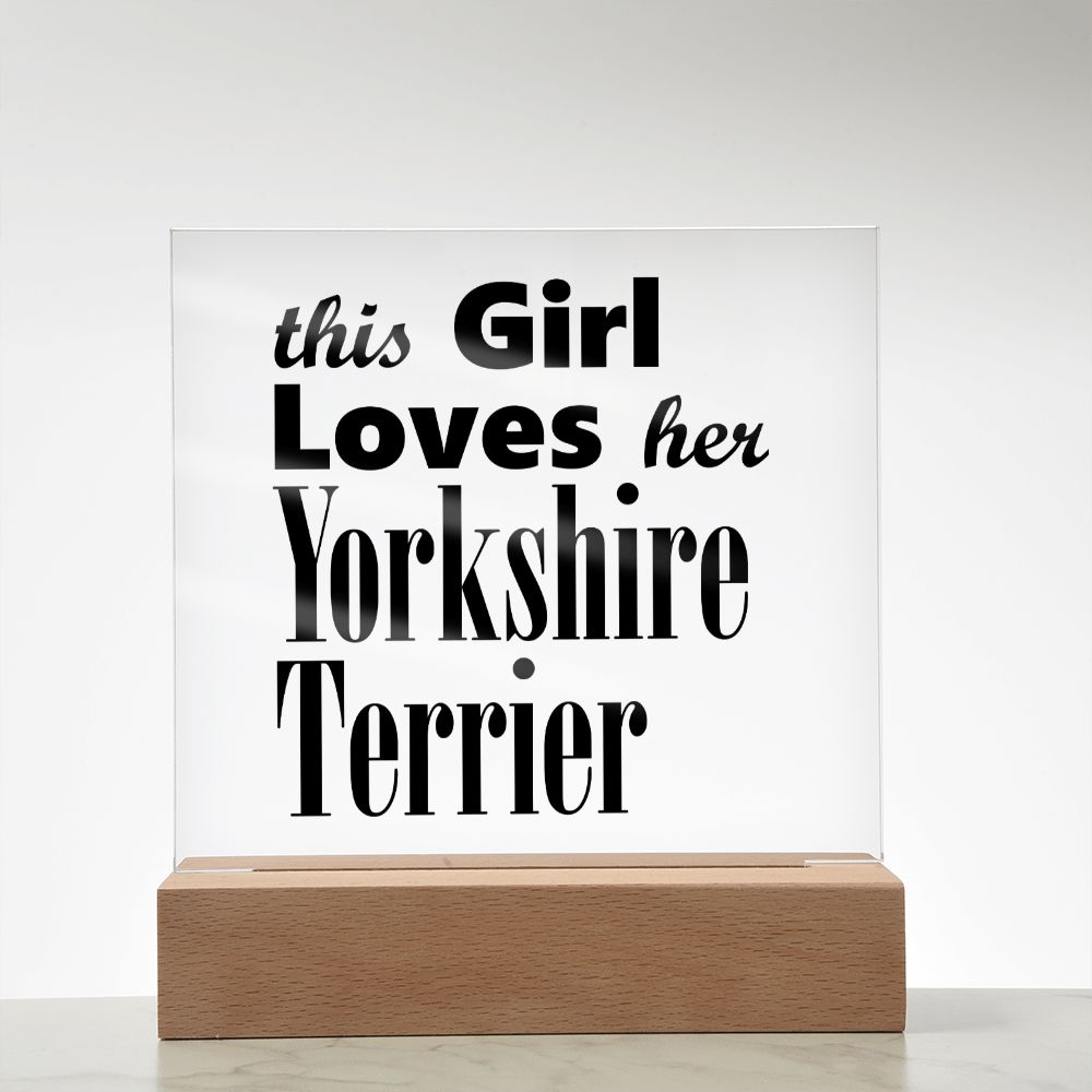 Yorkshire Terrier - Square Acrylic Plaque