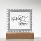 Godfather of the Groom (Black) - Square Acrylic Plaque