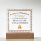 World's Greatest Healthcare Social Worker - Square Acrylic Plaque