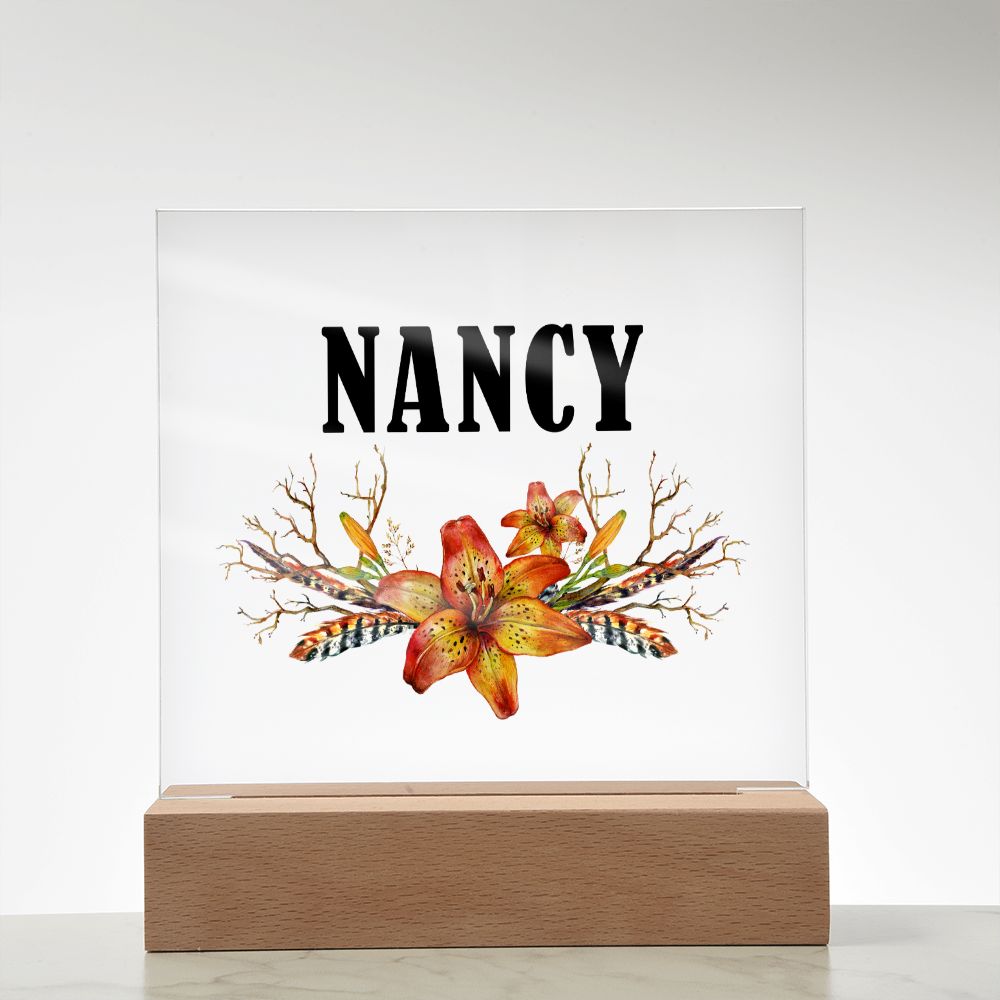 Nancy v3 - Square Acrylic Plaque