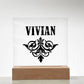 Vivian v01 - Square Acrylic Plaque