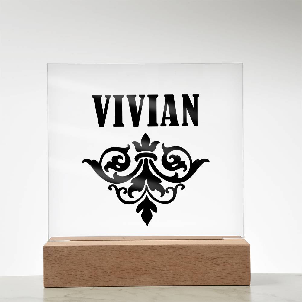 Vivian v01 - Square Acrylic Plaque