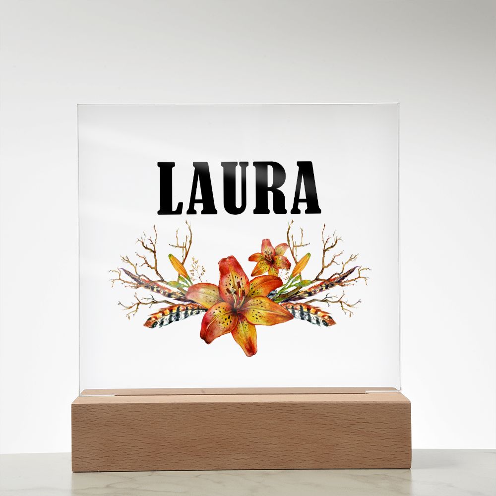 Laura v3 - Square Acrylic Plaque
