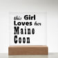 Maine Coon - Square Acrylic Plaque