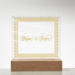 Groom & Groom (Gold) - Square Acrylic Plaque