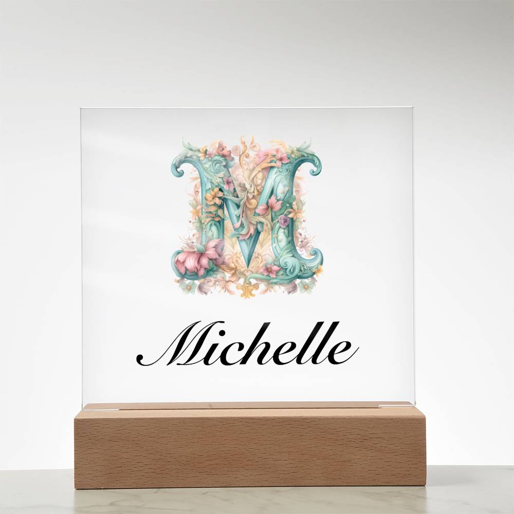 Michelle 01 - Square Acrylic Plaque