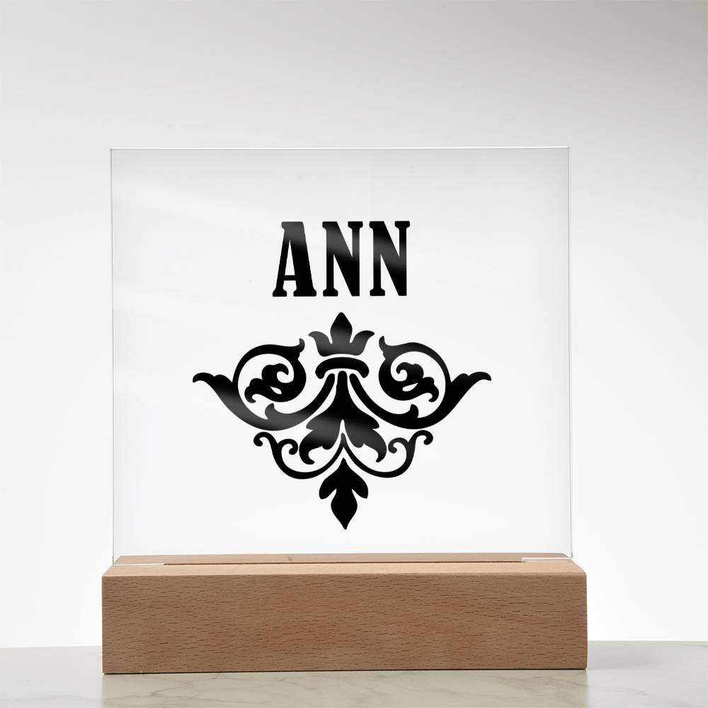 Ann v01 - Square Acrylic Plaque