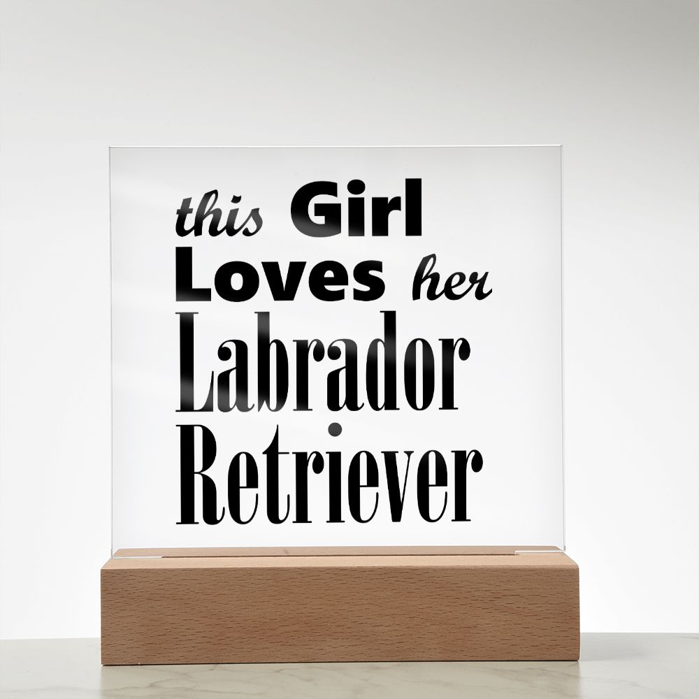 Labrador Retriever - Square Acrylic Plaque