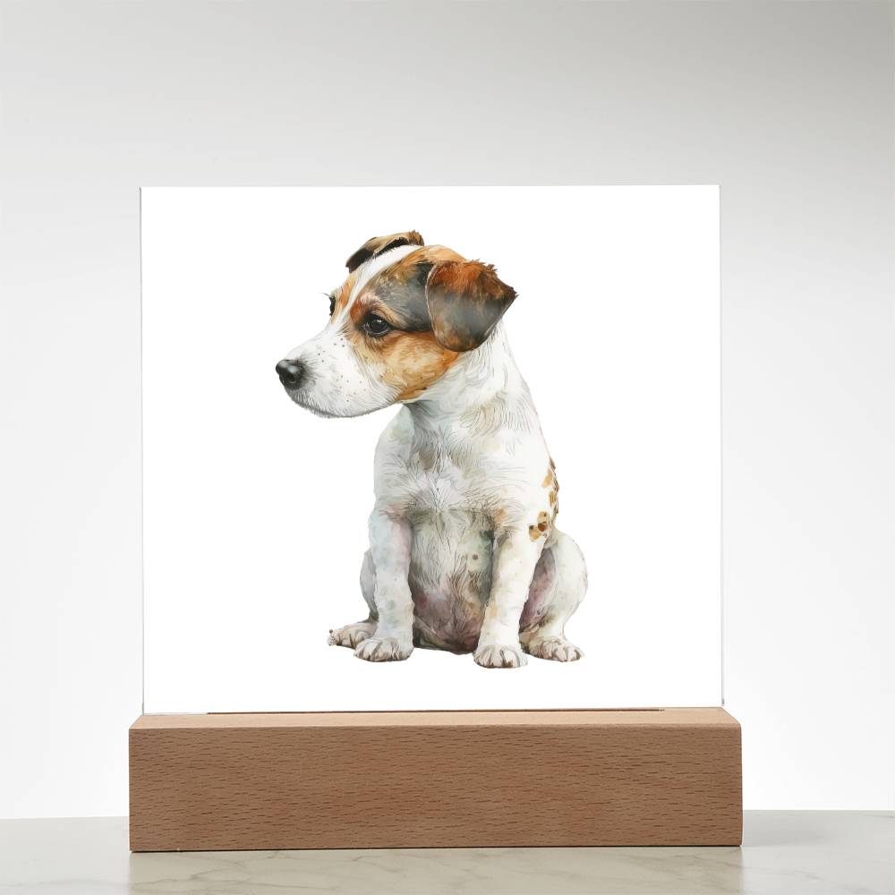 Dog Lover Collection (Watercolor) 10 - Square Acrylic Plaque