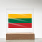 Lithuanian Flag - Square Acrylic Plaque