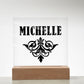 Michelle v01 - Square Acrylic Plaque